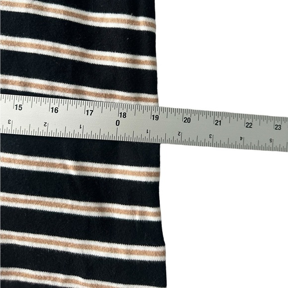 Lou & Grey mini sweater dress striped long sleeve size Large - Picture 13 of 13